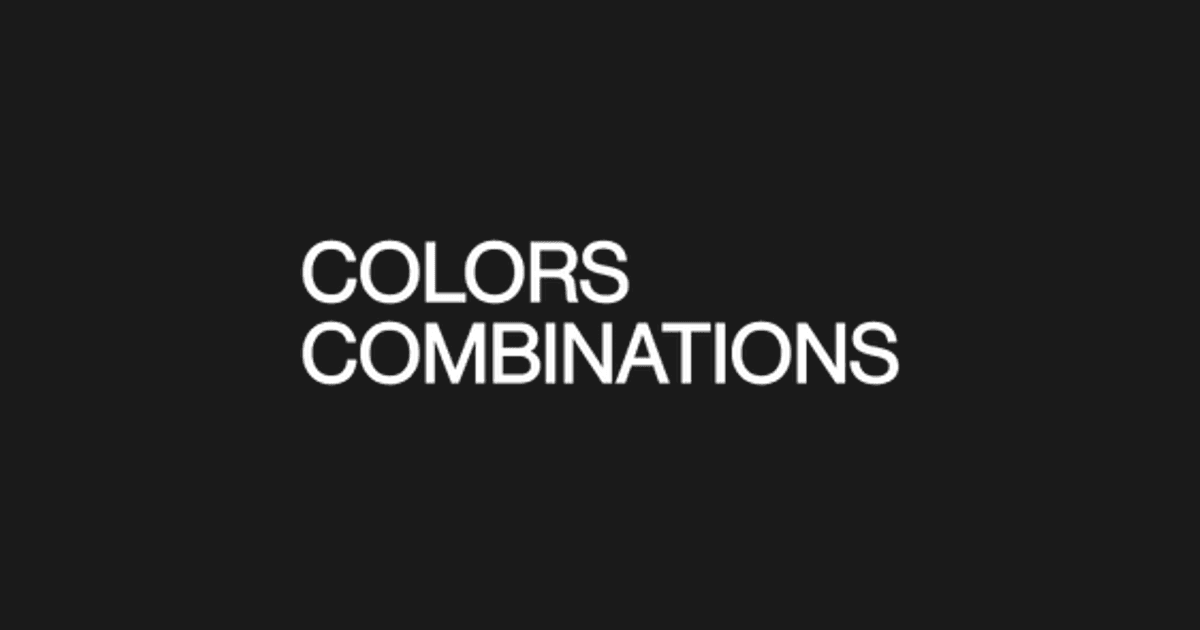 Color Combinations by Obys