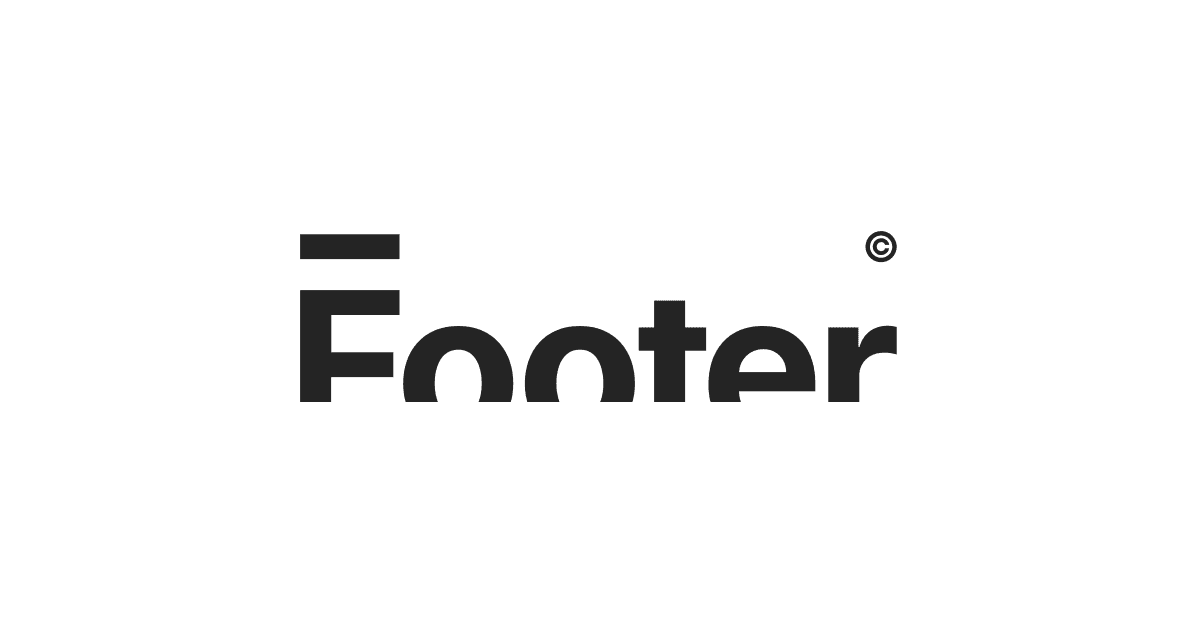 Footer Design