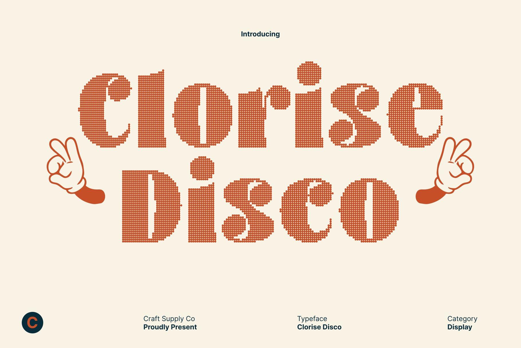 Clorise Disco - Fonte Serifada Retrô