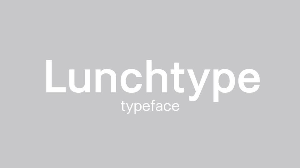 LunchType Typeface
