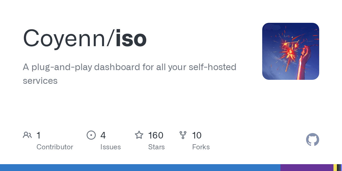 Iso - Dashboard para serviços auto-hospedados