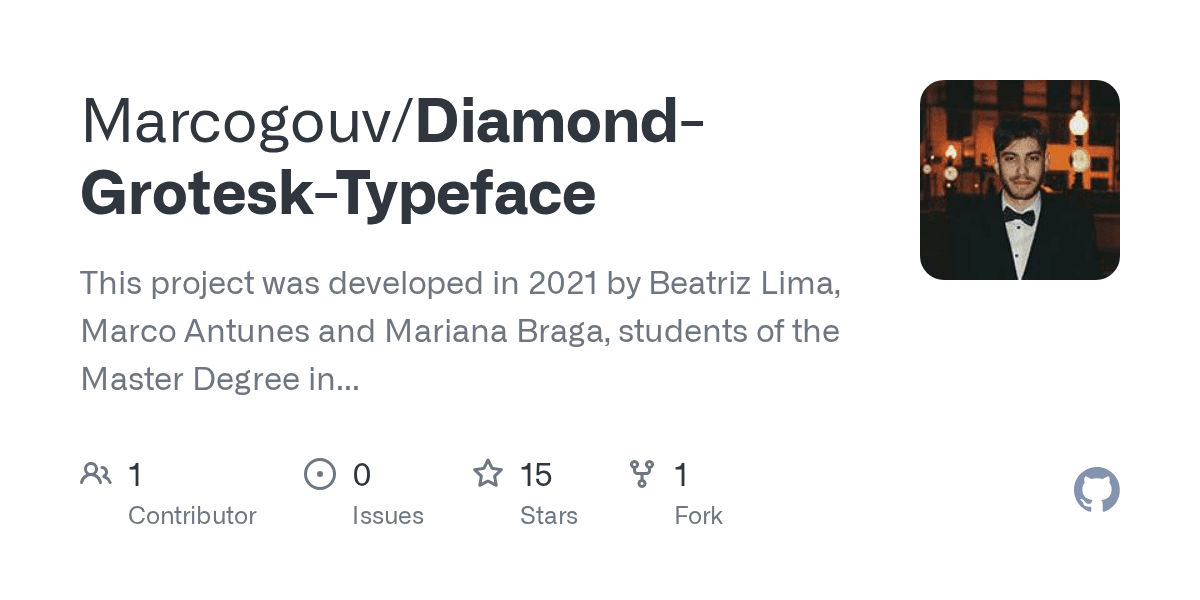 Diamond Grotesk Typeface