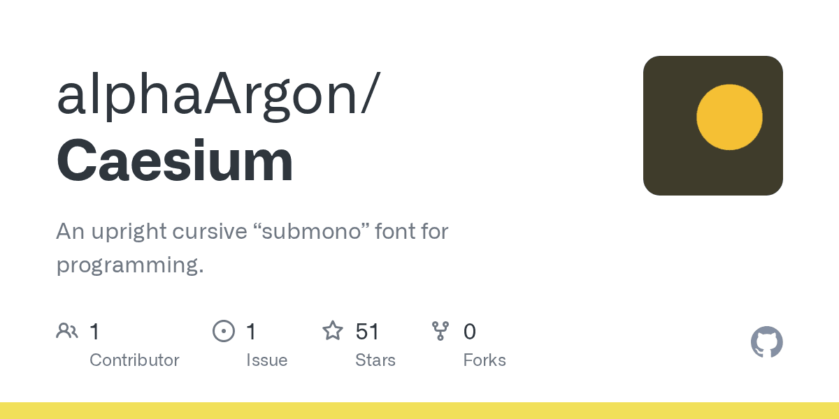 Caesium Font