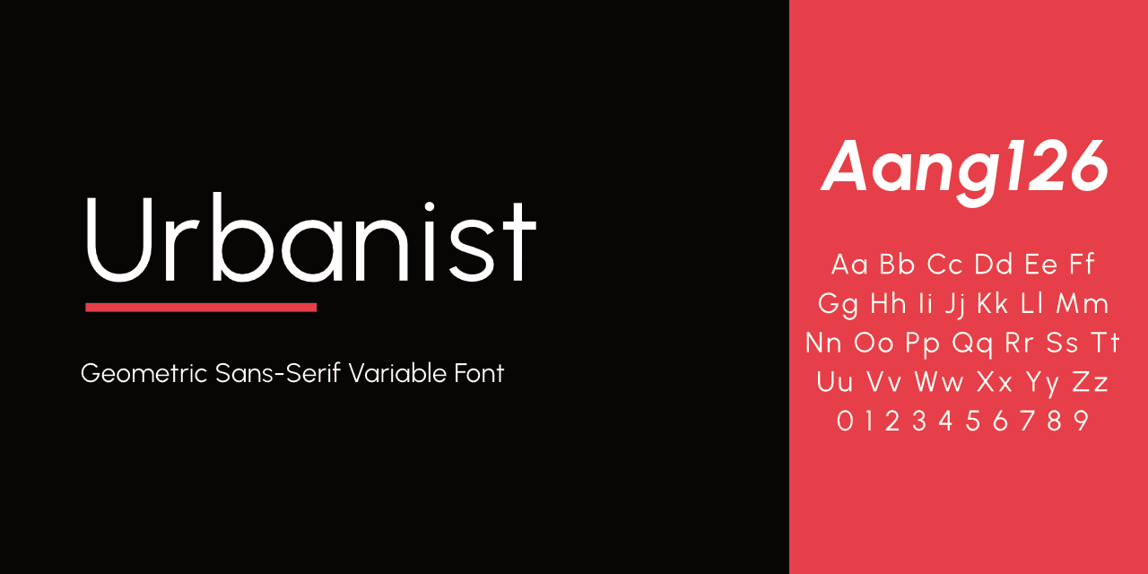 Urbanist - Fonte Sans-Serif Geométrica