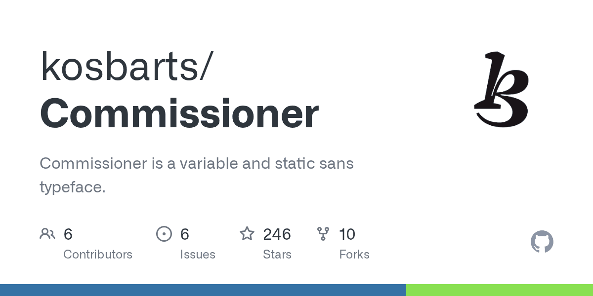 Commissioner - Tipografia Sans Serif Variável