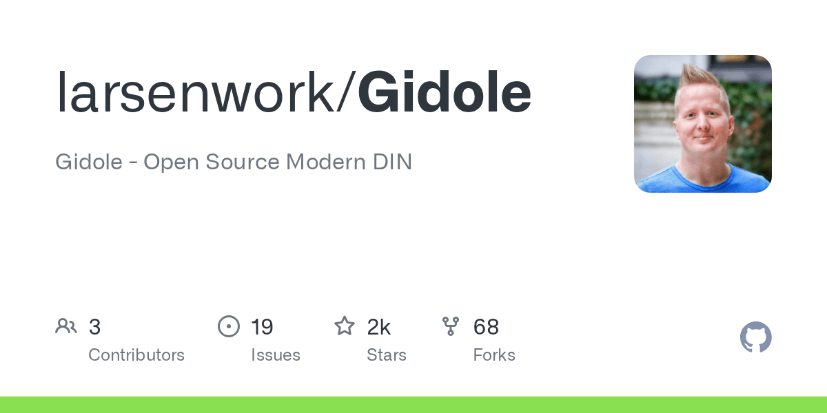 Gidole - Fonte DIN Open Source