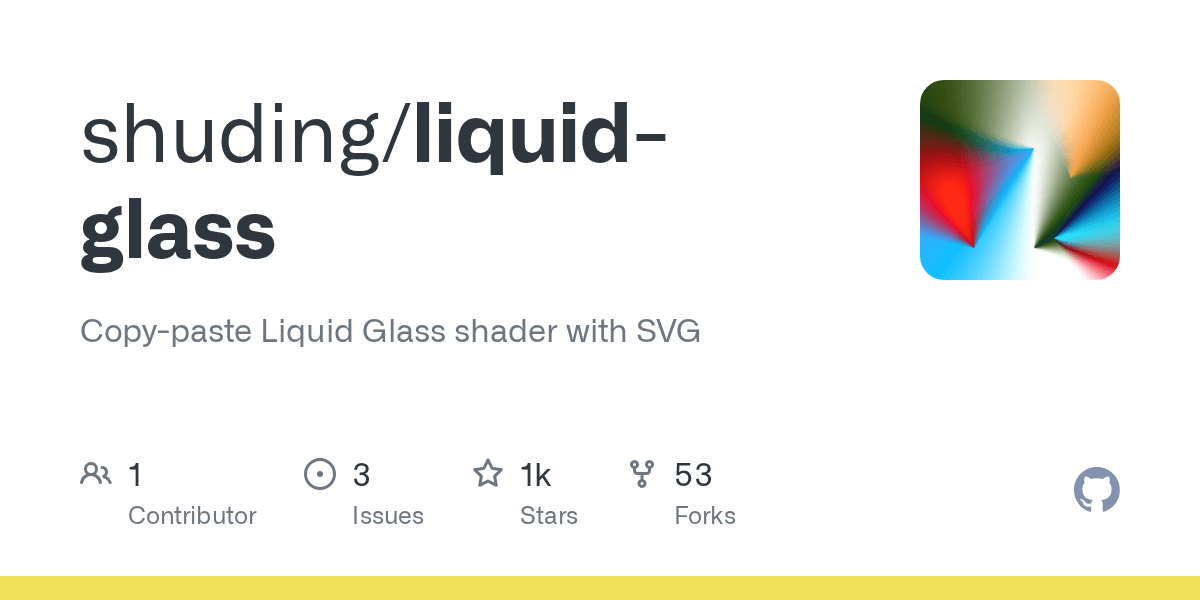 Liquid Glass - Shader SVG