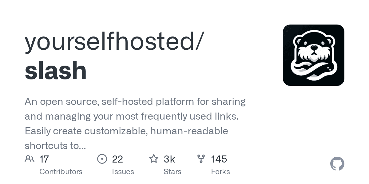 Slash - Gerenciador de Links Self-Hosted