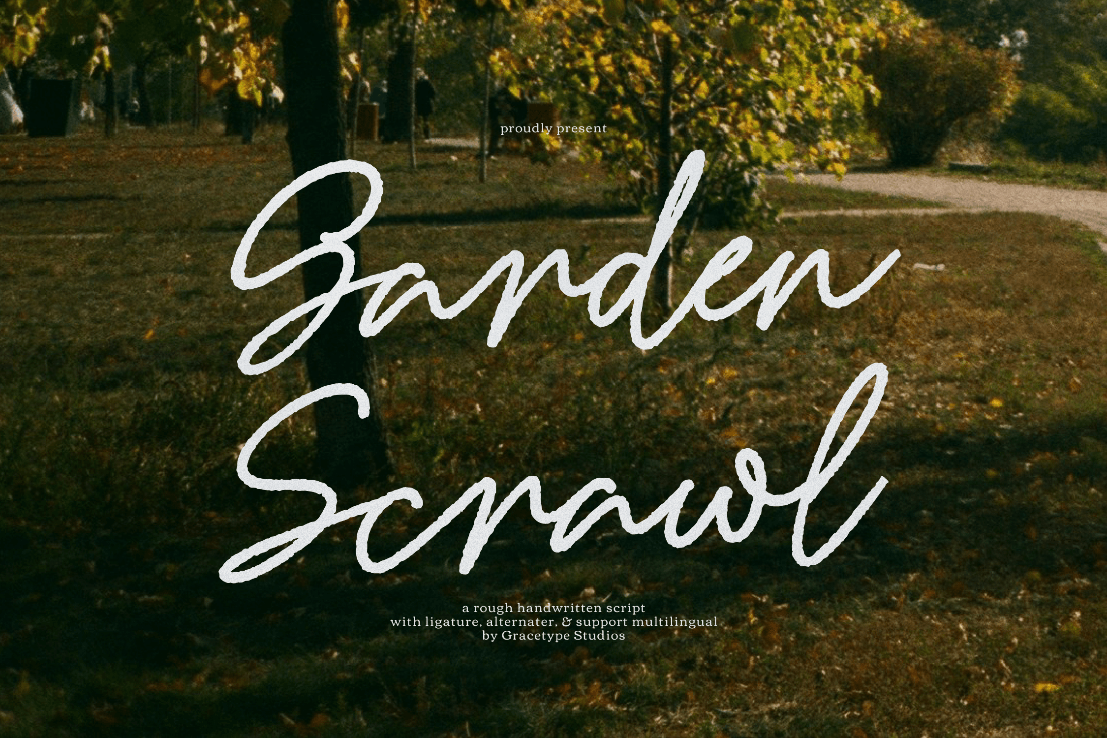 Garden Scrawl | Rough Handwritten Font