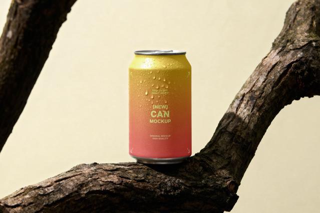 Aluminum Beverage Can Mockup