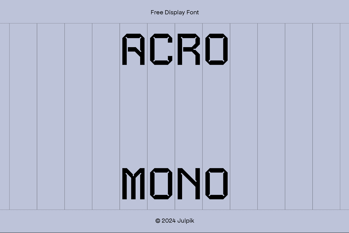 Acro Mono - Fonte Display Monospaced