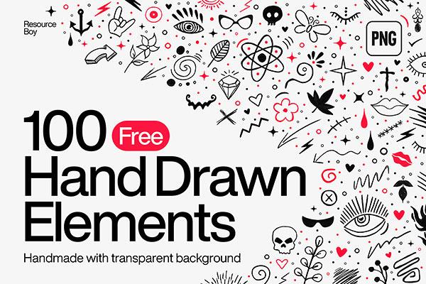 Hand Drawn Elements (PNG)