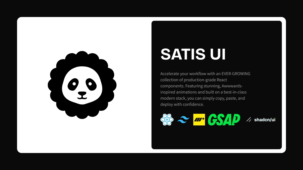 SATIS UI - Componentes para shadcn/ui