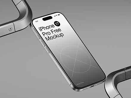 iPhone 17 Pro Minimal Mockup