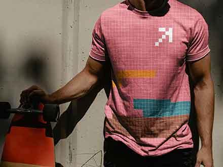Skateboarder T-Shirt Mockup