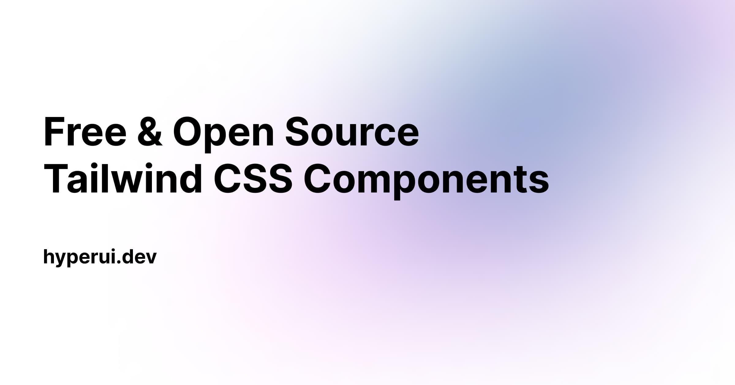 HyperUI - Componentes Tailwind CSS Gratuitos