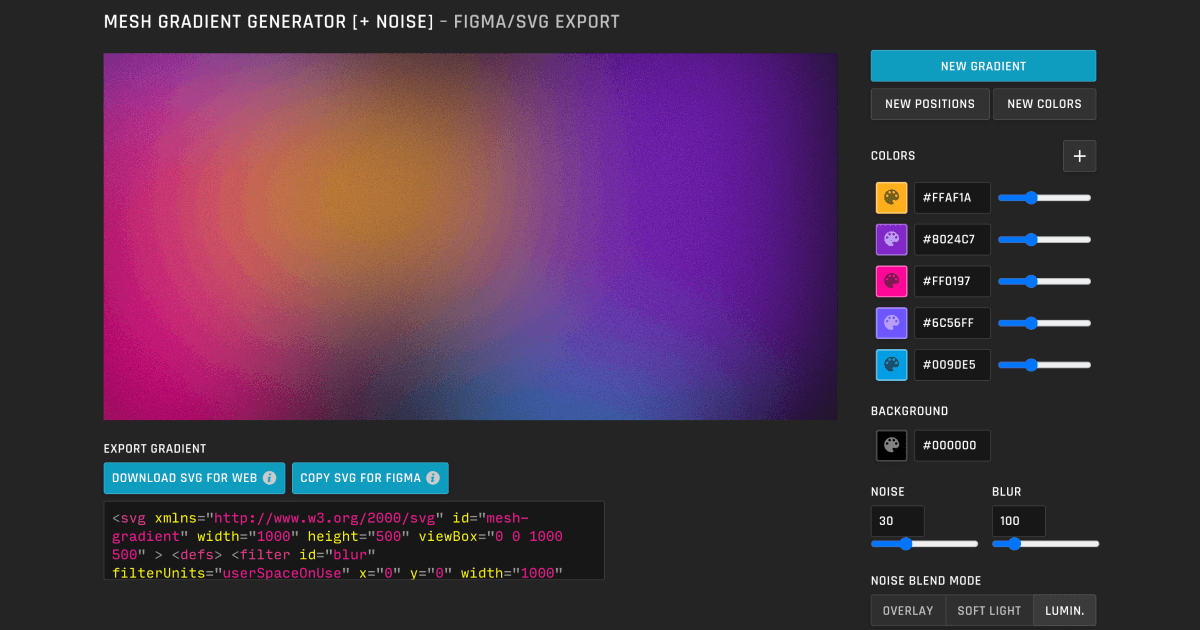 Mesh Gradient Generator