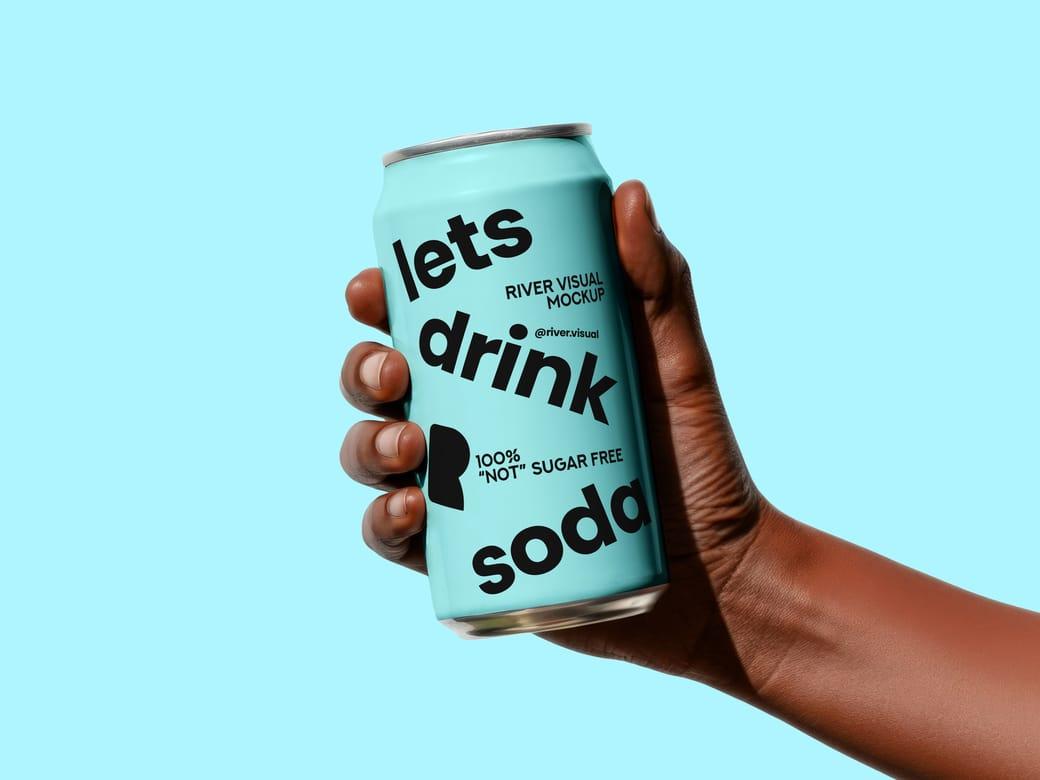 Soda Can Free Mockup