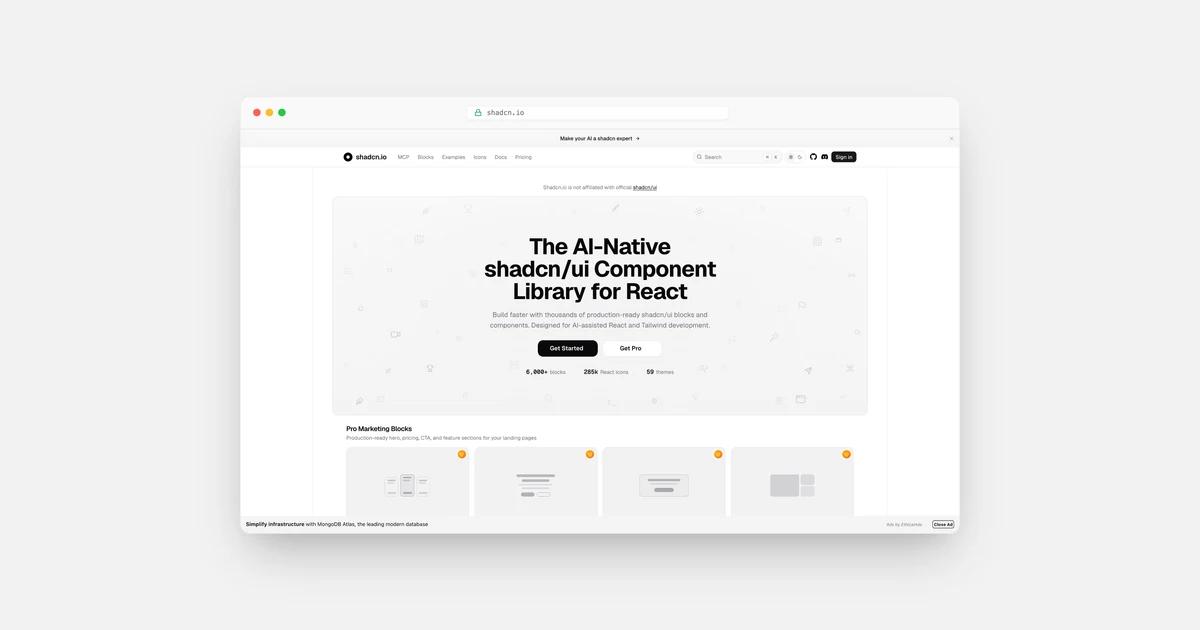shadcn/ui Component Library