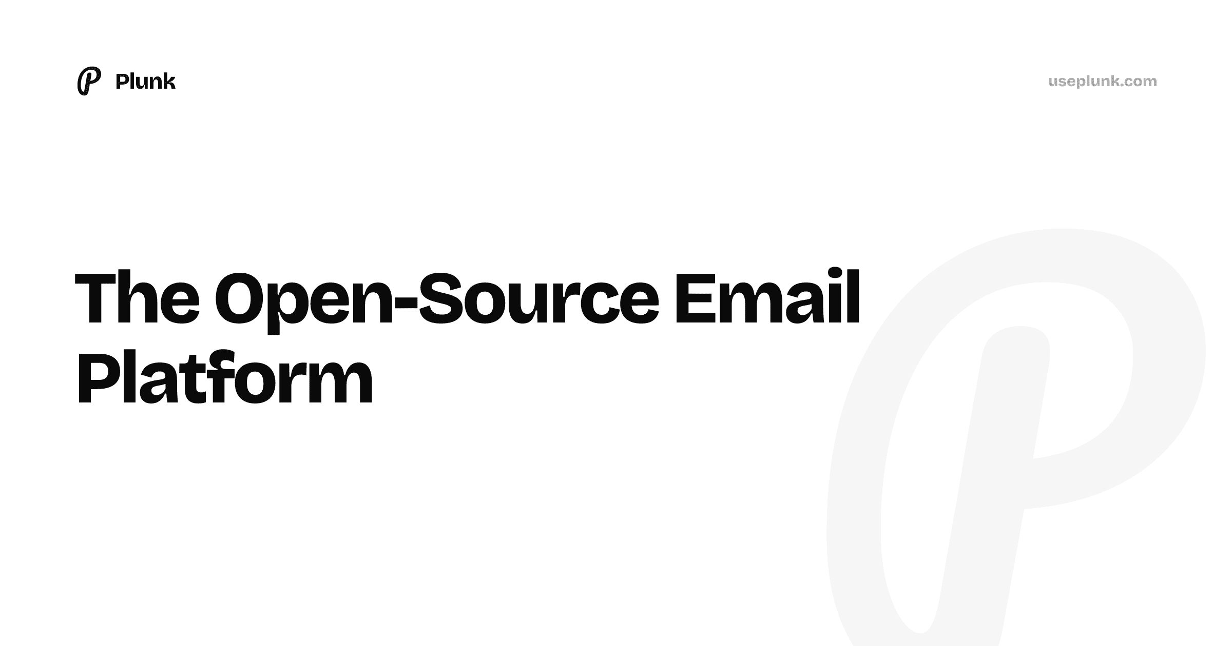Plunk - Plataforma de E-mail Transacional Open-Source